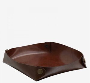 Leather Pocket Emptier - Brown