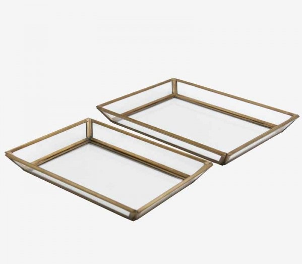 gold glass tray €45