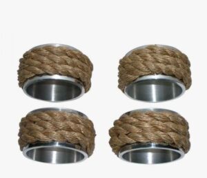 Silver Rope Napkin Rings