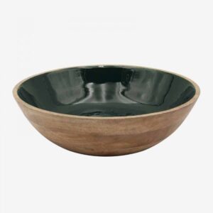 Wooden/Green Salad Bowl