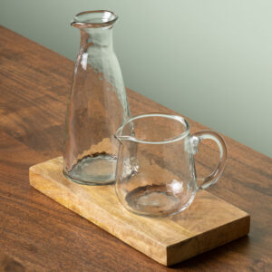 Oil & Vinegar Set w/ Wooden Tray