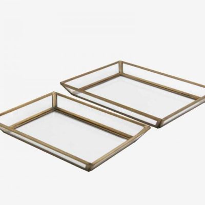 gold glass tray €45