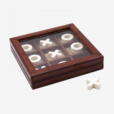 leather & glass desk game €110