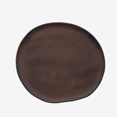 rust brown plates small
